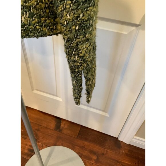 Lafayette 148 New York Green & White Tweed Jacket, Size 12 - Picture 7 of 8